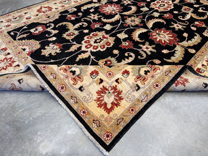 Hand-Knotted Peshawar Rug - 7’7”x10’6”
