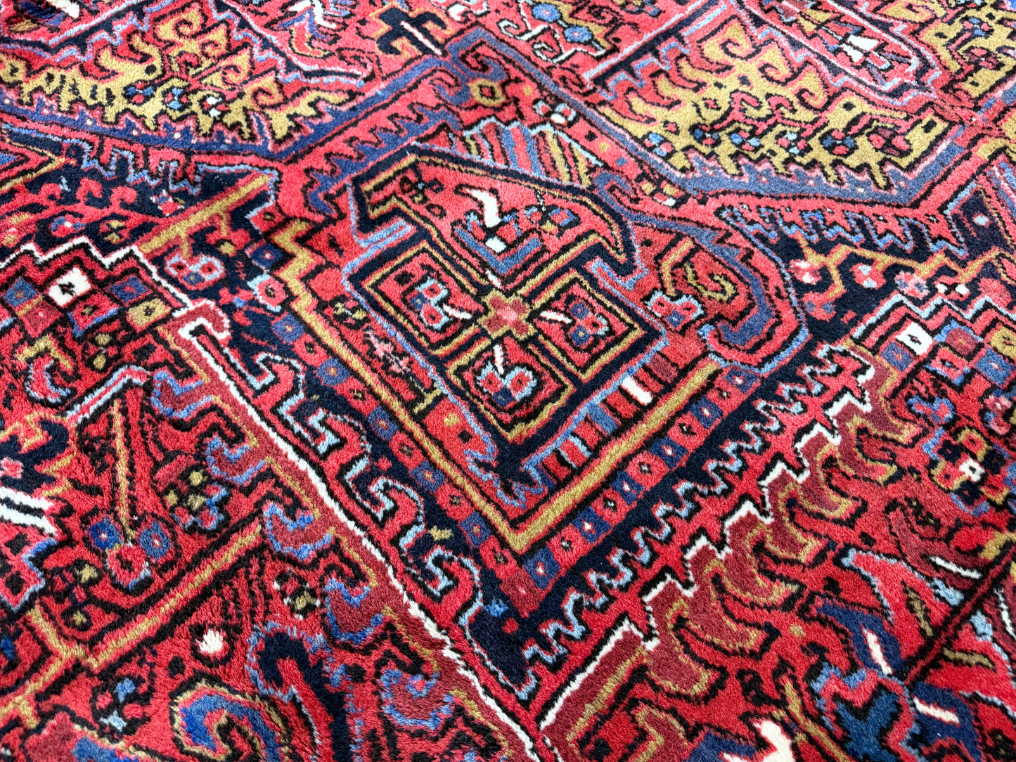 Hand-Knotted Persian Heriz Rug - 10’2”x12’11”