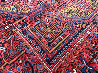 Hand-Knotted Persian Heriz Rug - 10’2”x12’11”