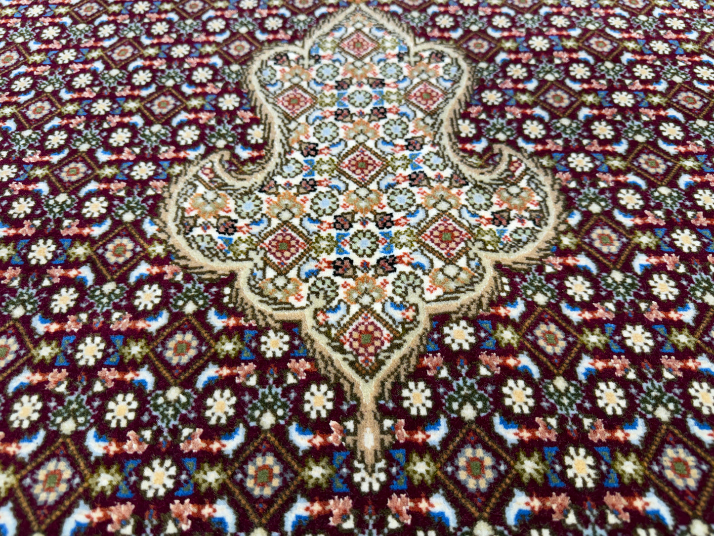 Hand-Knotted Persian Tabriz Mahi Rug - 10’x13’3”
