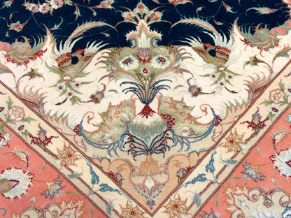 Hand-Knotted 70 Raj Persian Tabriz Rug - Signed Dolatkhah - 6’7”x10’3”