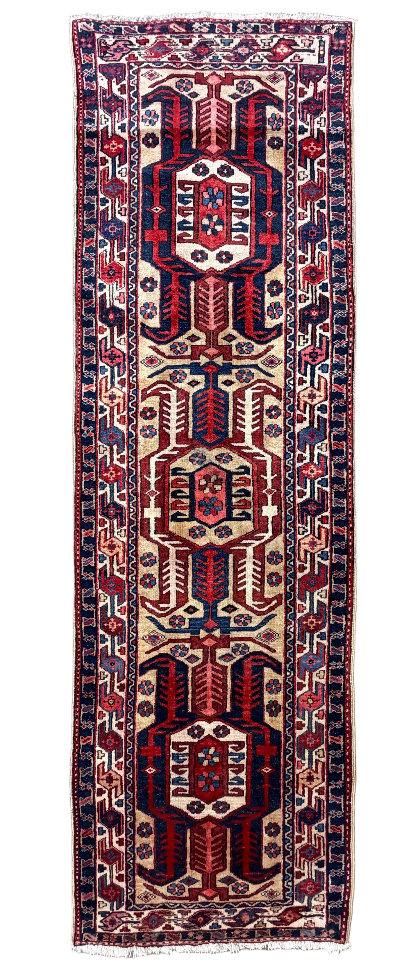 Hand-Knotted Nahavand Runner - 3’2”x10’5”