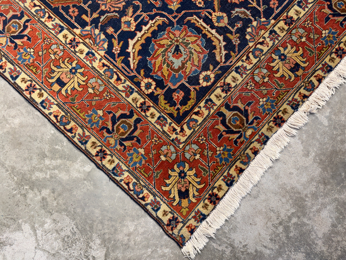 Hand-Knotted Persian Heriz Rug - 7’9”x11’6”
