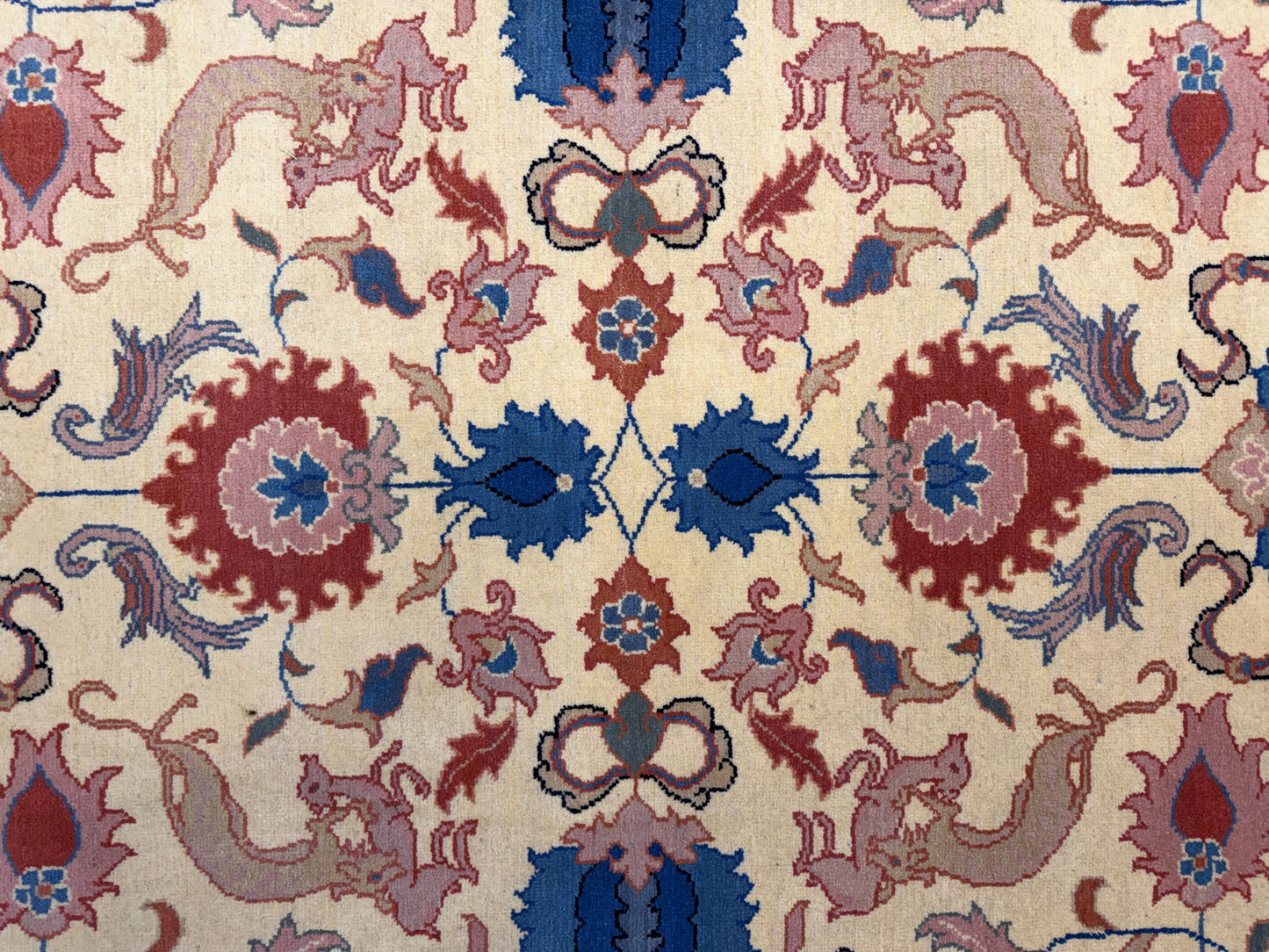 7’10”x10’2” Hand-Knotted Wool Tabriz Romanian Area Rug