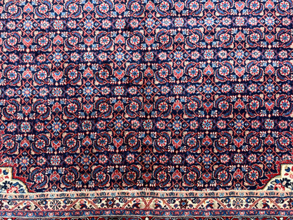 Hand-Knotted Persian Qazvin Rug - 9’x11’10”