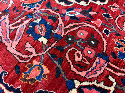 Antique Hand-Knotted Persian Bakhtiari Rug - 10’6”x14’7”