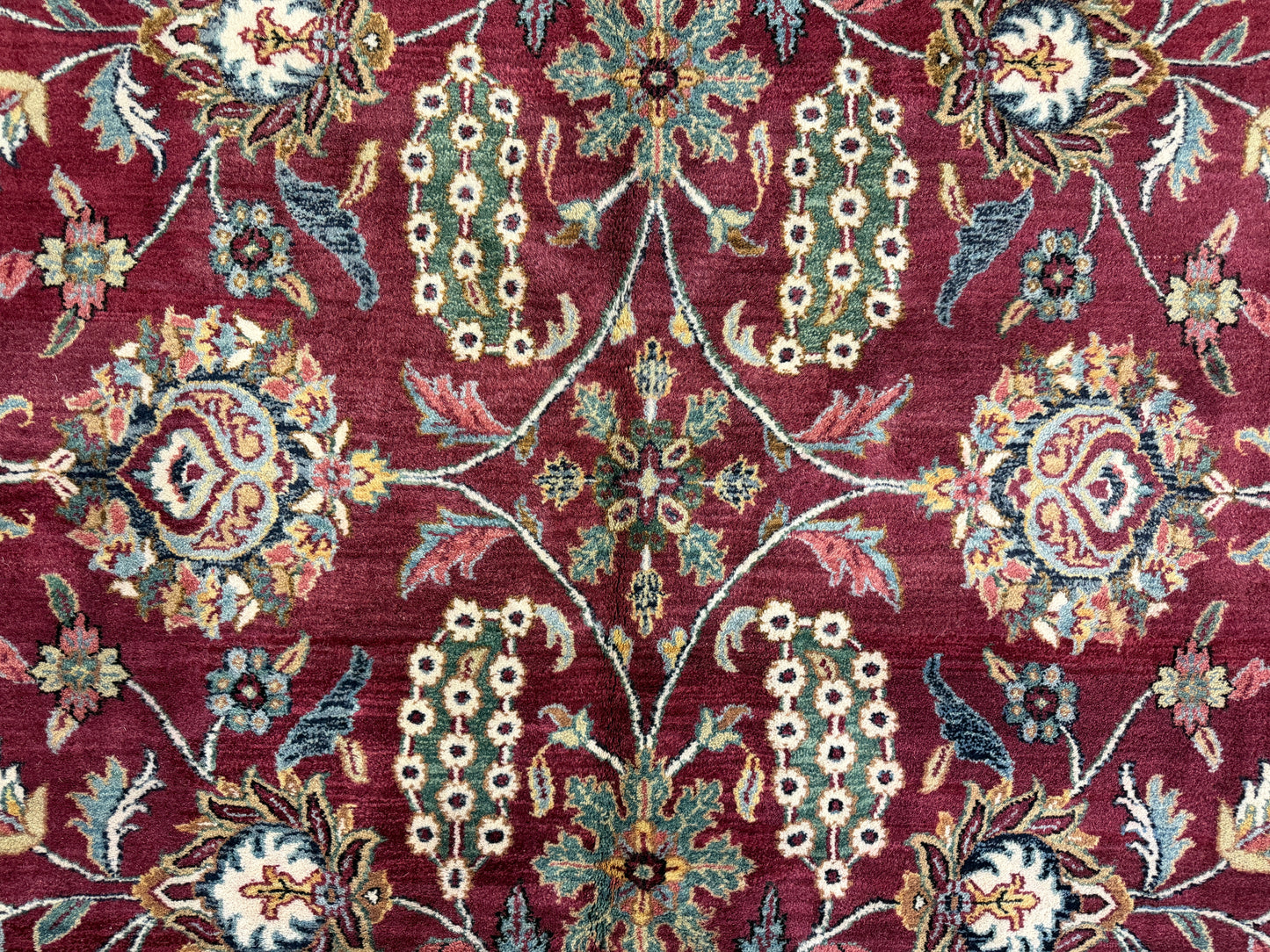 Hand-Knotted Agra Rug - 9’x13’9”