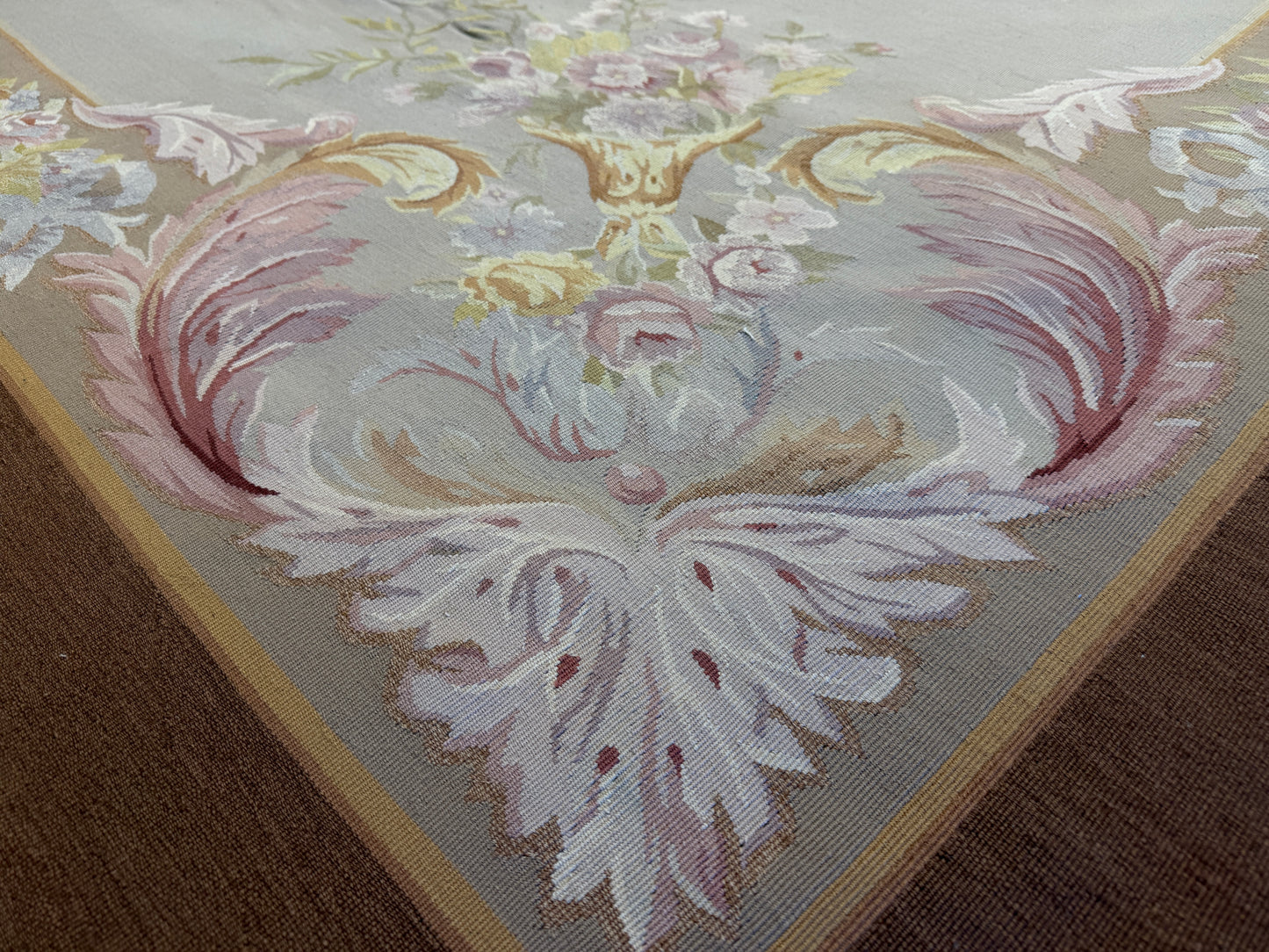 Antique Flatweave Aubusson Rug - 8’x10’