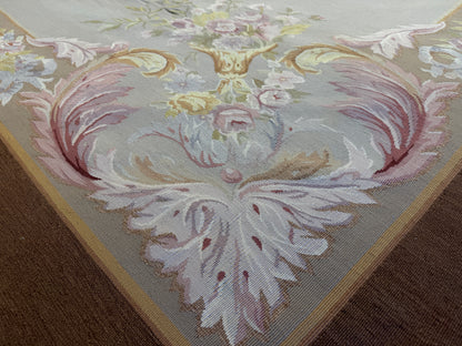 Antique Flatweave Aubusson Rug - 8’x10’