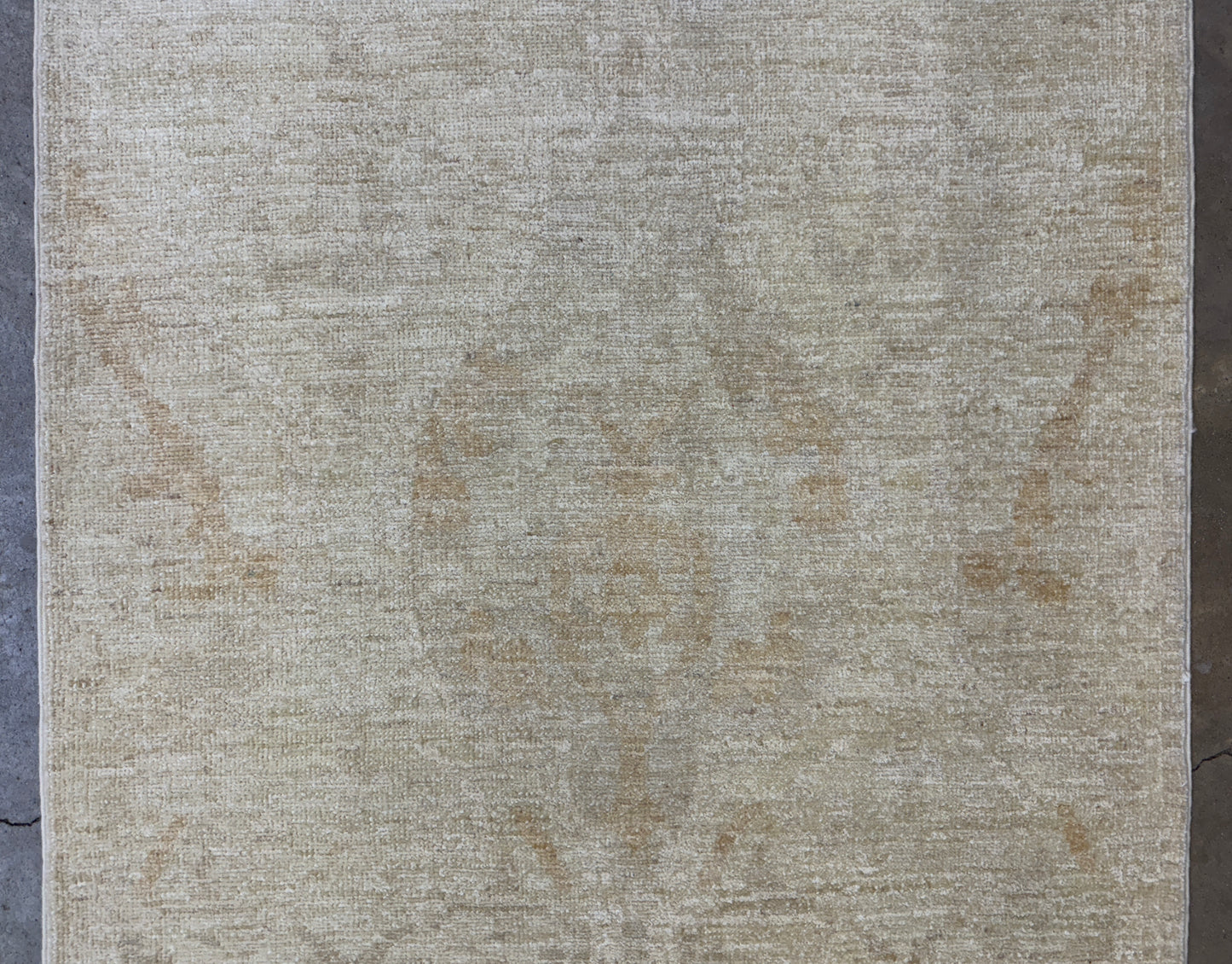 2’9”x13’6” Hand-Knotted Wool Abstract Runner 2x13 Handmade Beige Rug