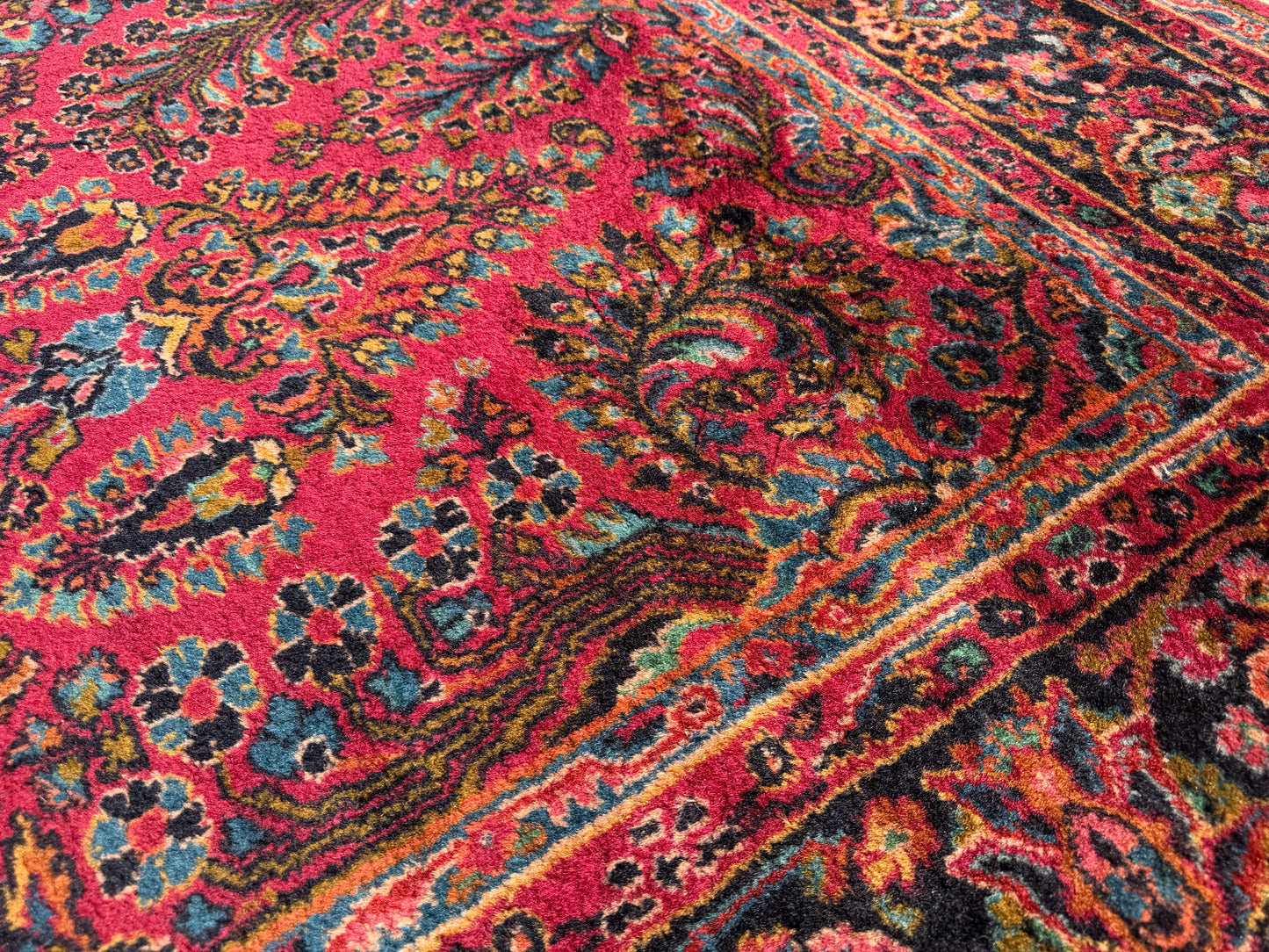 Hand-Knotted Persian Karastan Sarouk Rug - 9’x18’