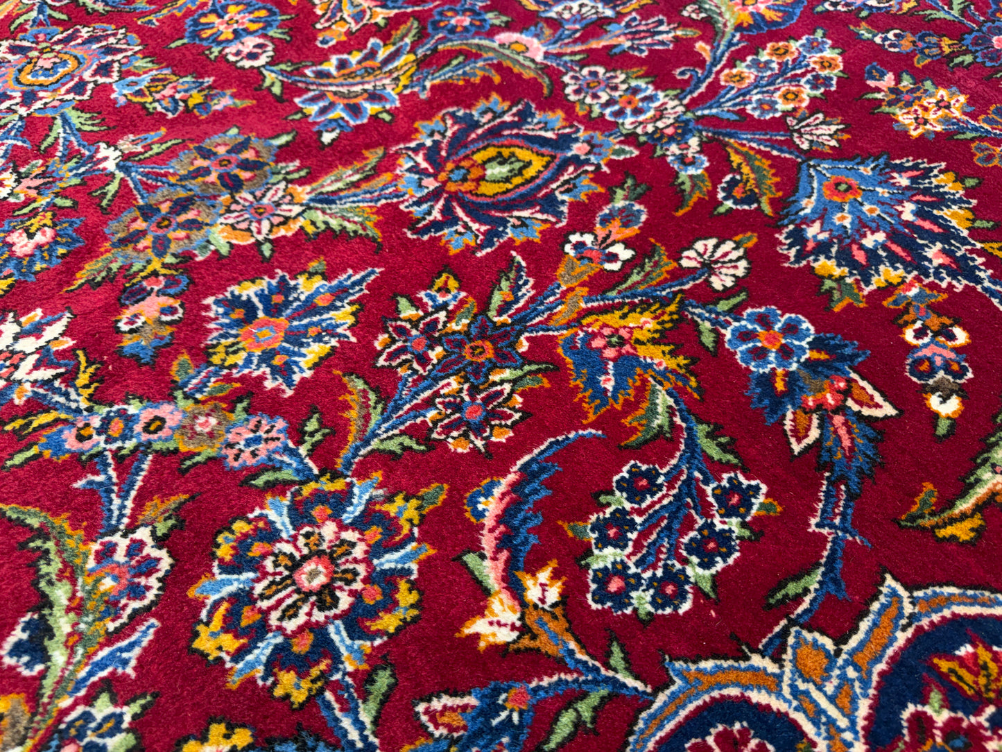 Antique Hand-Knotted Persian Kashan Rug - 10’4”x17’6”