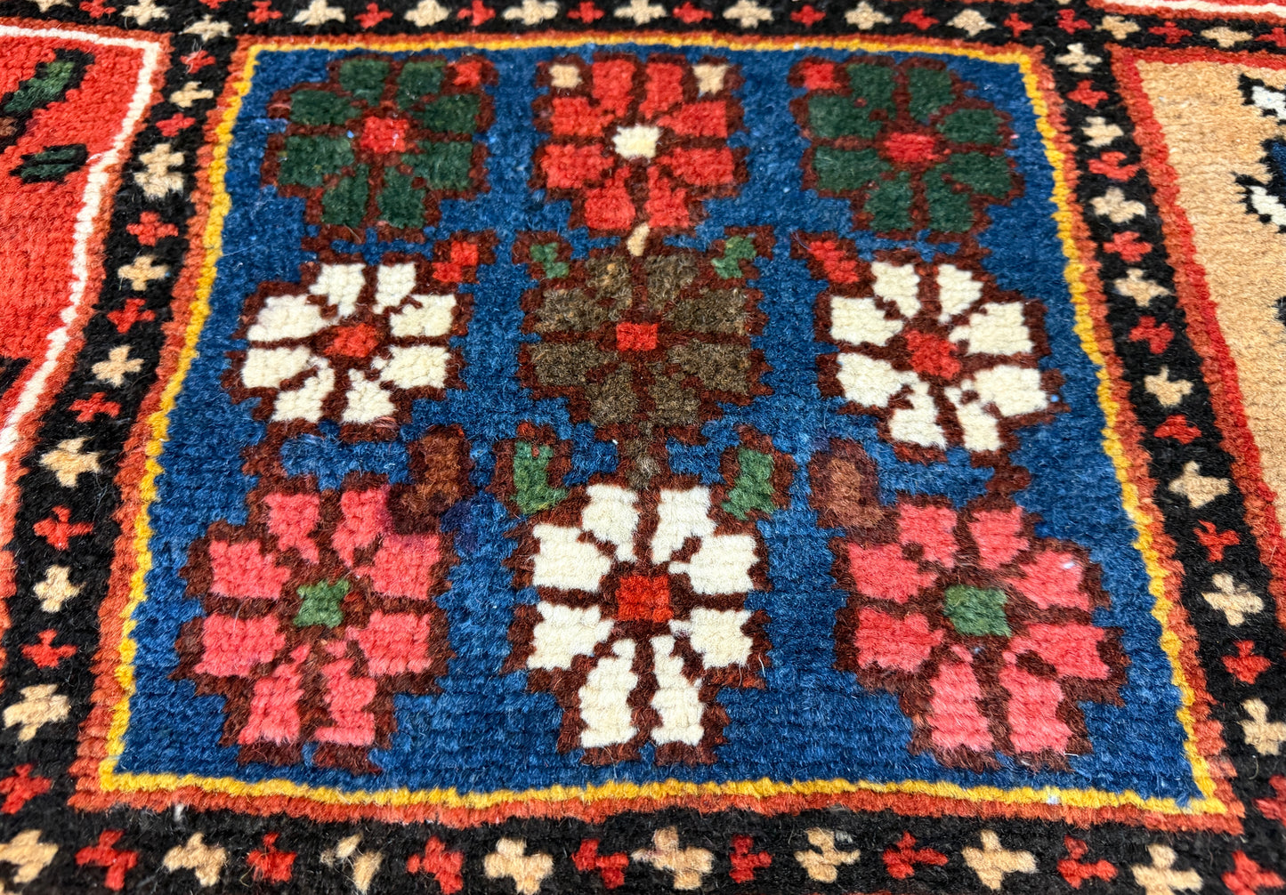 Hand-Knotted Persian Bakhtiari Rug - 9’4”x10’3”