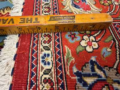 Hand-Knotted Persian Qum Rug - 3’6”x4’10”