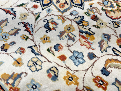 Hand-Knotted 100% Kashmiri Silk Rug - 4’11”x8’1”