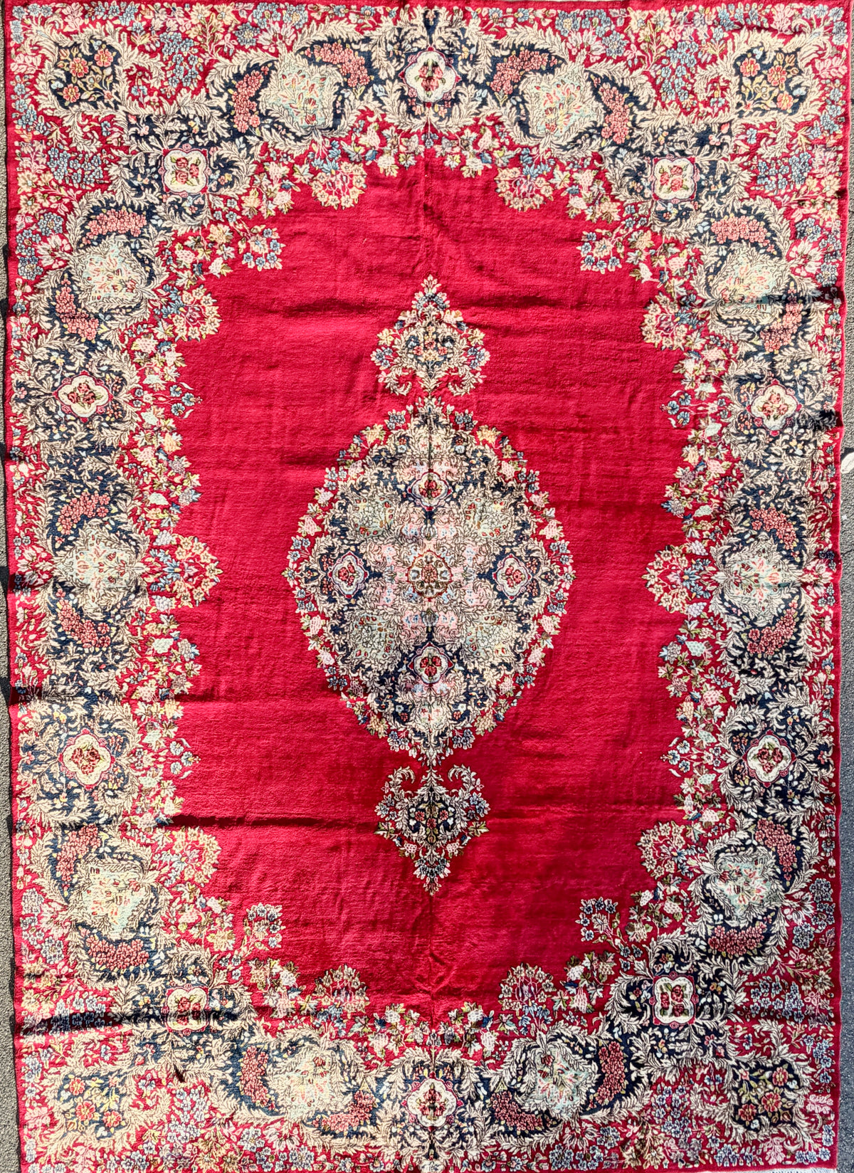 Hand-Knotted Persian Kerman Rug - 11’6”x16’5”