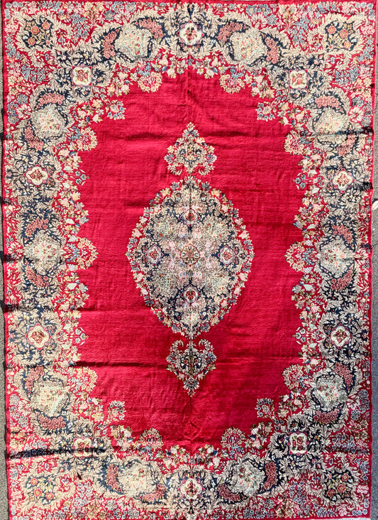 Hand-Knotted Persian Kerman Rug - 11’6”x16’5”