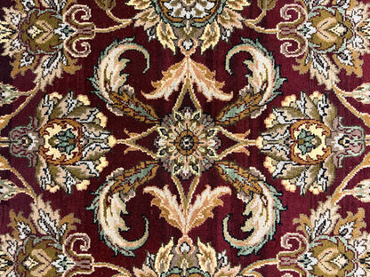 8’ Diameter Hand-Knotted Wool Indian Round Oriental Rug - 8x8 Handmade Carpet