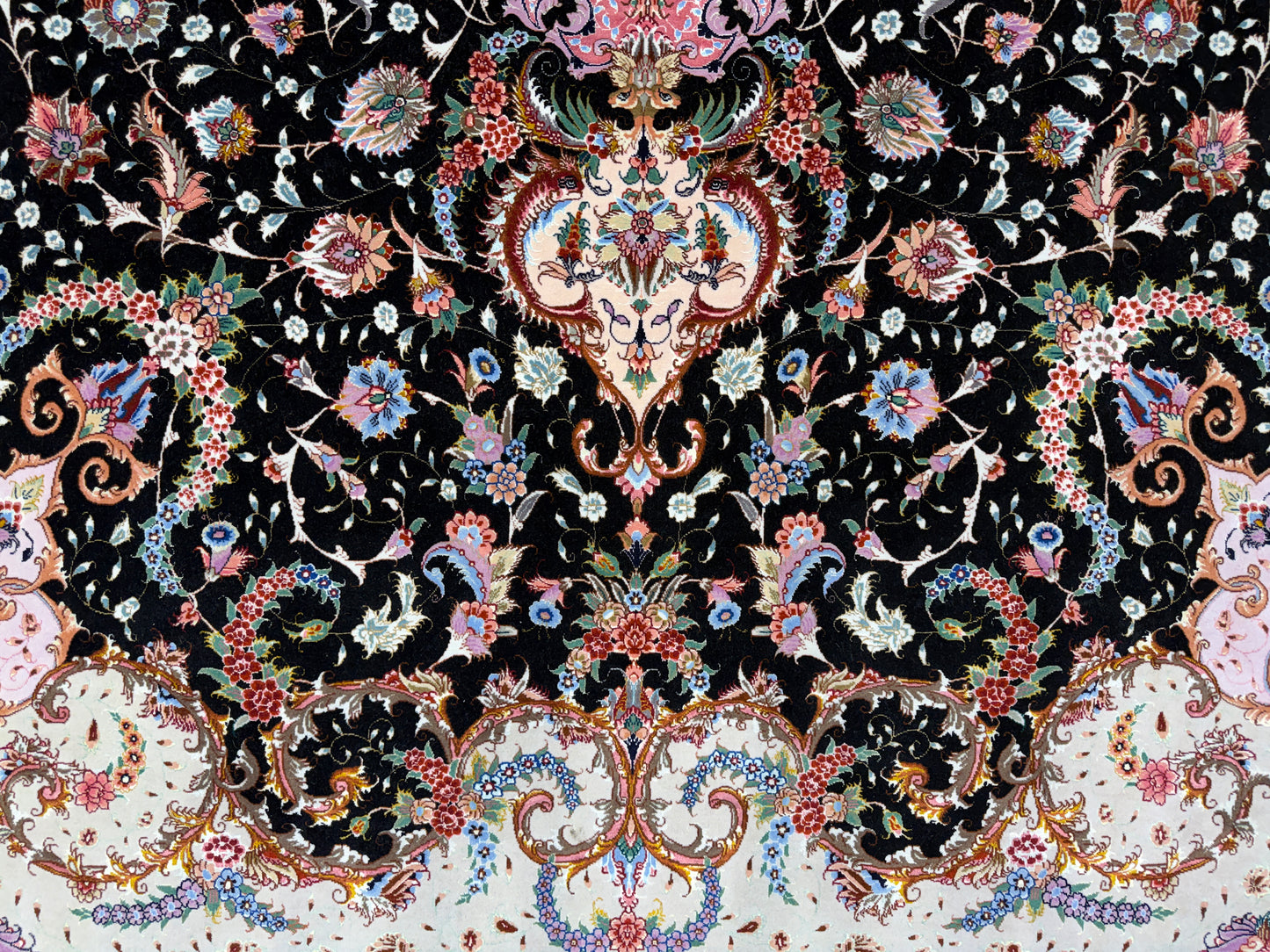 Hand-Knotted 70 Raj Persian Tabriz Rug - Signed Faizi - 9’10”x13’4”