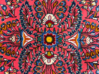 Hand-Knotted Persian Sarouk Rug - 3’8”x5’2”