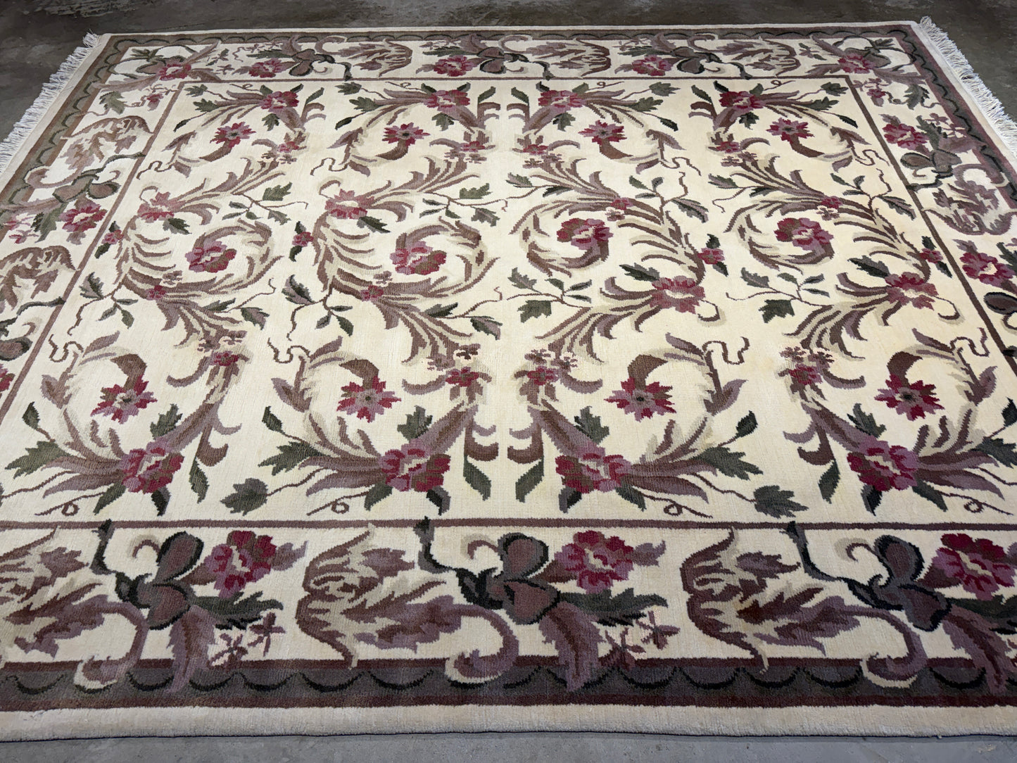 Hand-Knotted Floral Rug - Signed - 8’x10’