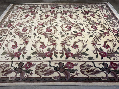 Hand-Knotted Floral Rug - Signed - 8’x10’