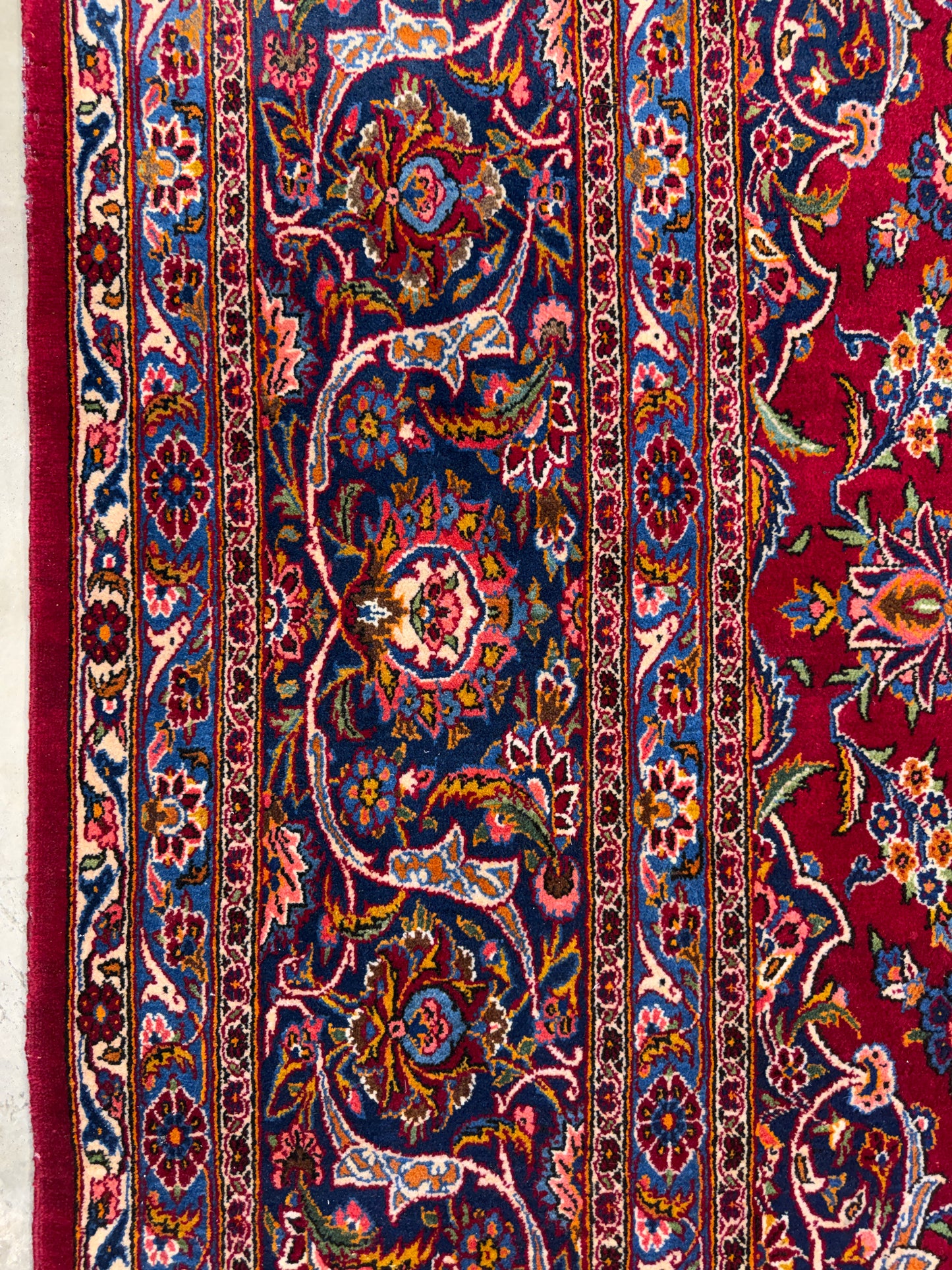 Antique Hand-Knotted Persian Kashan Rug - 10’4”x17’6”