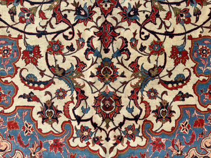 Antique Hand-Knotted Persian Isfahan Rug - 11’2”x18’