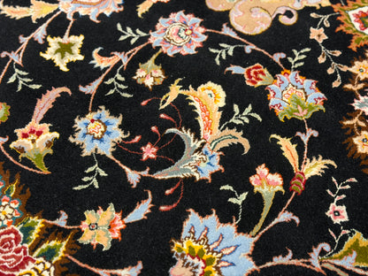Hand-Knotted 60 Raj Persian Tabriz Rug - 6'9"x10'5"