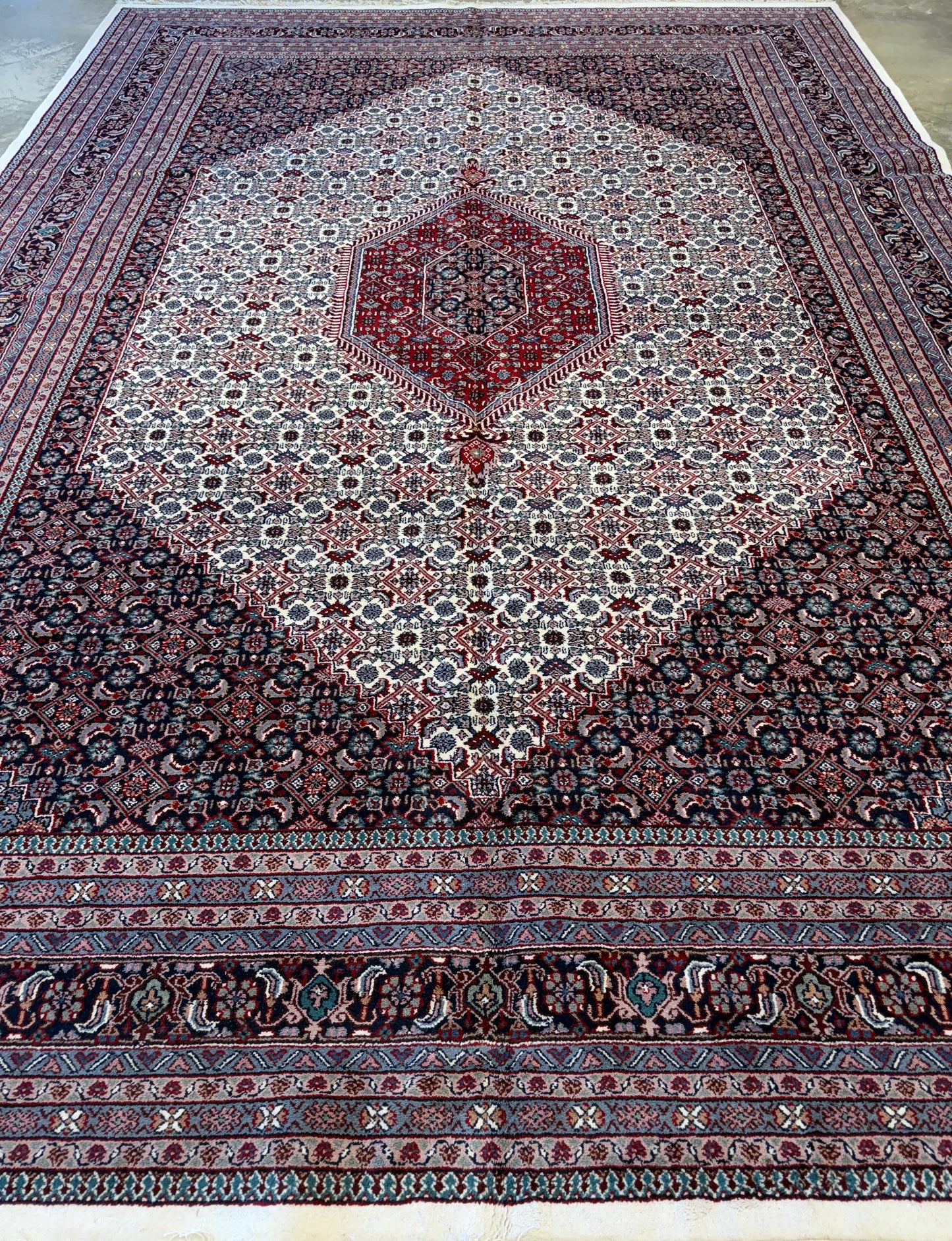 9’10”x14’ Hand-Knotted IndoBidjar Area Rug