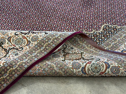 Hand-Knotted Persian Tabriz Mahi Rug - 10’x13’3”