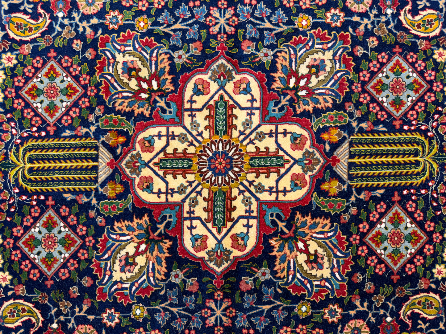 Hand-Knotted Persian Tabriz Rug - 9’10”x13’5”