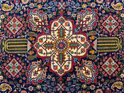 Hand-Knotted Persian Tabriz Rug - 9’10”x13’5”