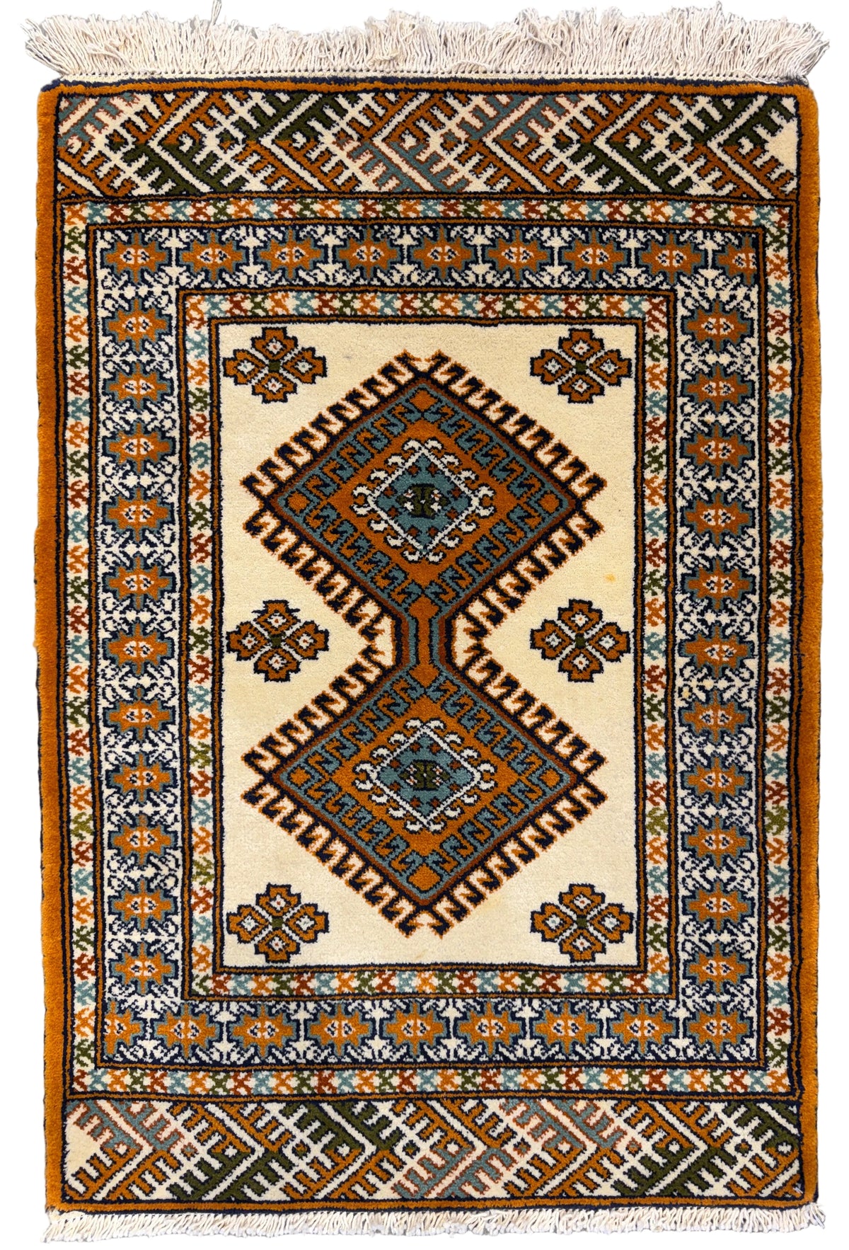 Hand-Knotted Bokhara Rug - 2’2”x3’1”