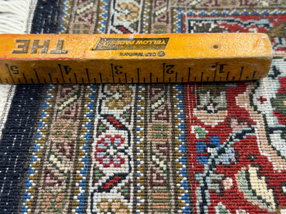 Hand-Knotted Persian Tabriz Mahi Rug - 6'7"x9'10"