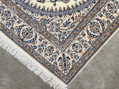 Hand-Knotted 6 La Persian Nain Rug - 4'4"x6'4"