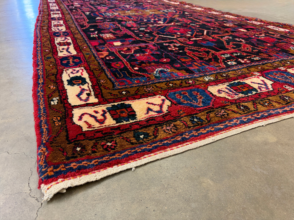 Hand-Knotted Persian Nahavand Rug - 5'7"x10'6"