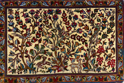 Hand-Knotted Persian Tabriz Rug - 2’x3’