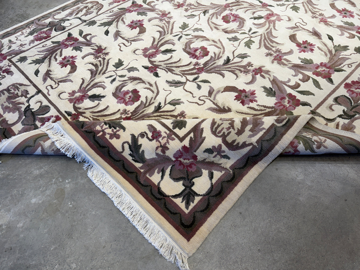Hand-Knotted Floral Rug - Signed - 8’x10’