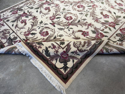 Hand-Knotted Floral Rug - Signed - 8’x10’