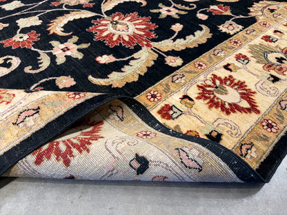 Hand-Knotted Peshawar Rug - 7’7”x10’6”
