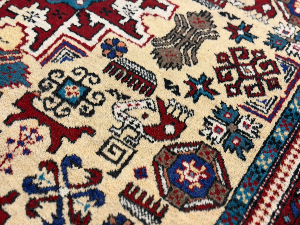 Hand-Knotted Persian Ardabil Rug - 4’2”x7’