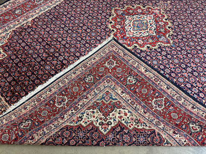 Hand-Knotted Persian Qazvin Rug - 9’x11’10”
