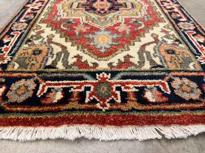 Hand-Knotted IndoHeriz Rug - 2’x3’