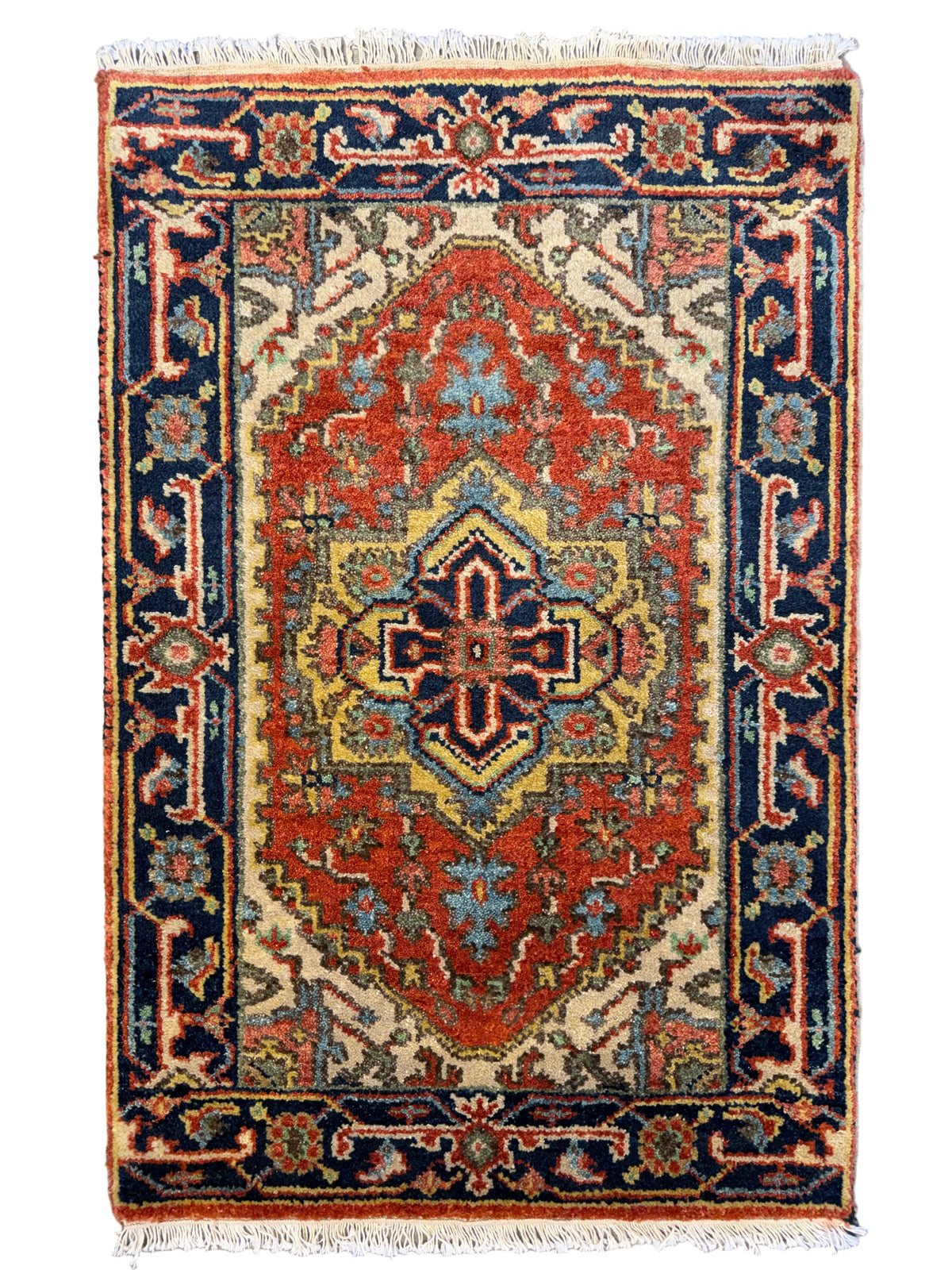 Hand-Knotted IndoHeriz Rug - 2’x3’
