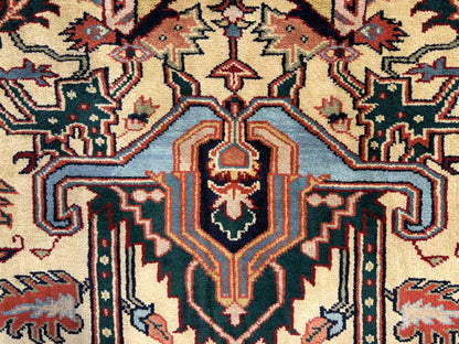 8’x9’11” Hand-Knotted Wool IndoHeriz Area Rug