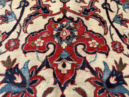 Antique Hand-Knotted Persian Isfahan Rug - 11’2”x18’