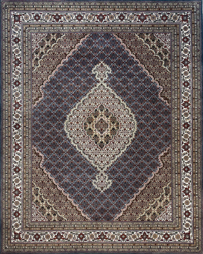 8’x10’ Hand-Knotted Wool IndoMahi Tabriz Area Rug