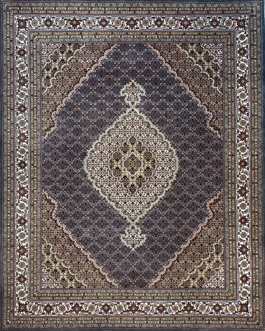 8’x10’ Hand-Knotted Wool IndoMahi Tabriz Area Rug