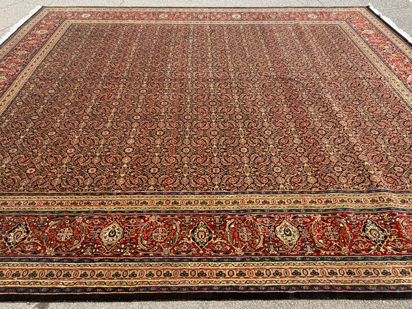 Hand-Knotted Persian Herati Rug - 11’9”x14’5”